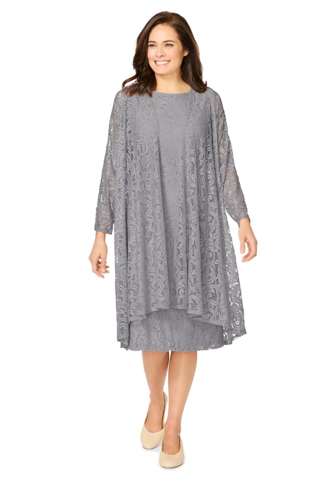 2 piece Lace Jacket Dress image number 0