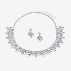 Rhinestone Earring and Necklace Set. image number null