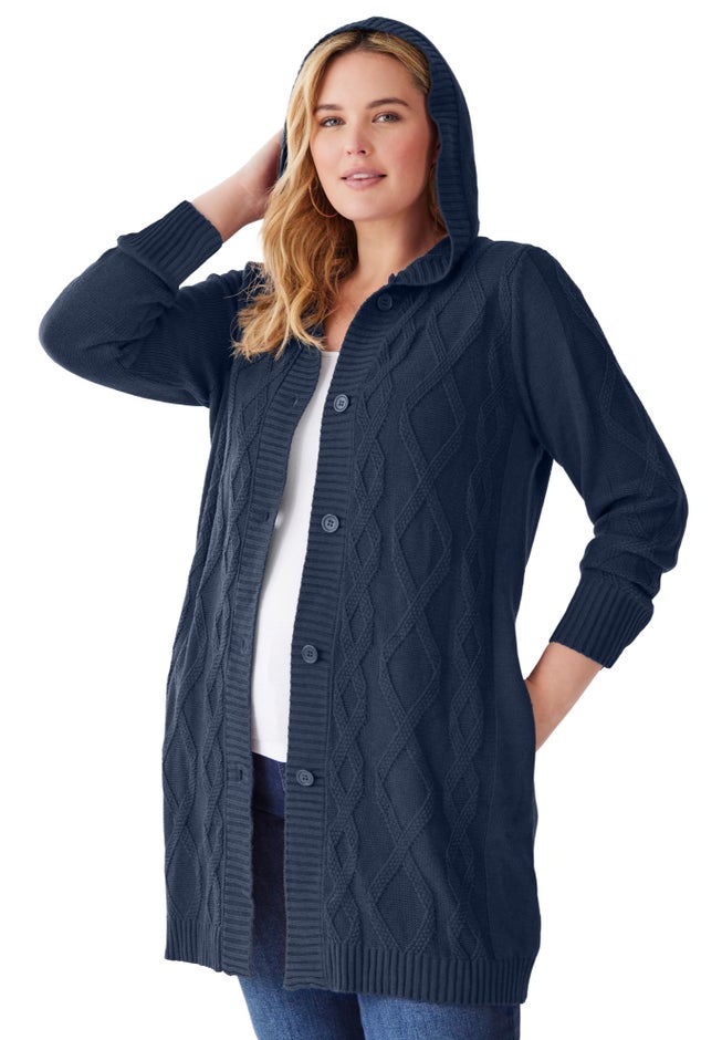 Cable Cardigan Hoodie image number 2