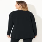 Black Label Zip Front Ponte Jacket image number null