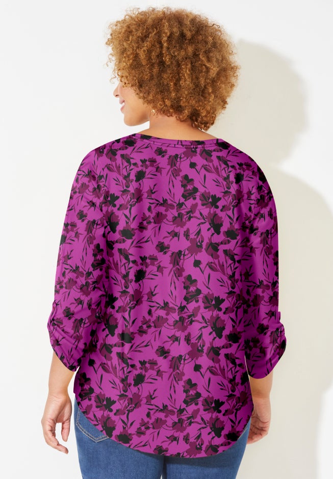 Liz&Me® V-Neck Top image number 1