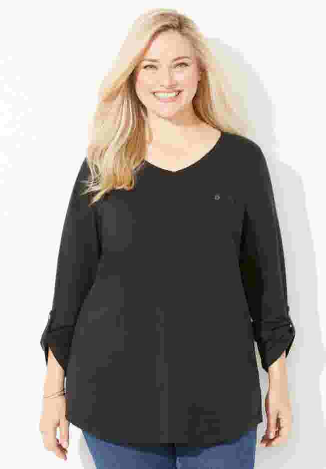 Liz&Me® V-Neck Top image number 0