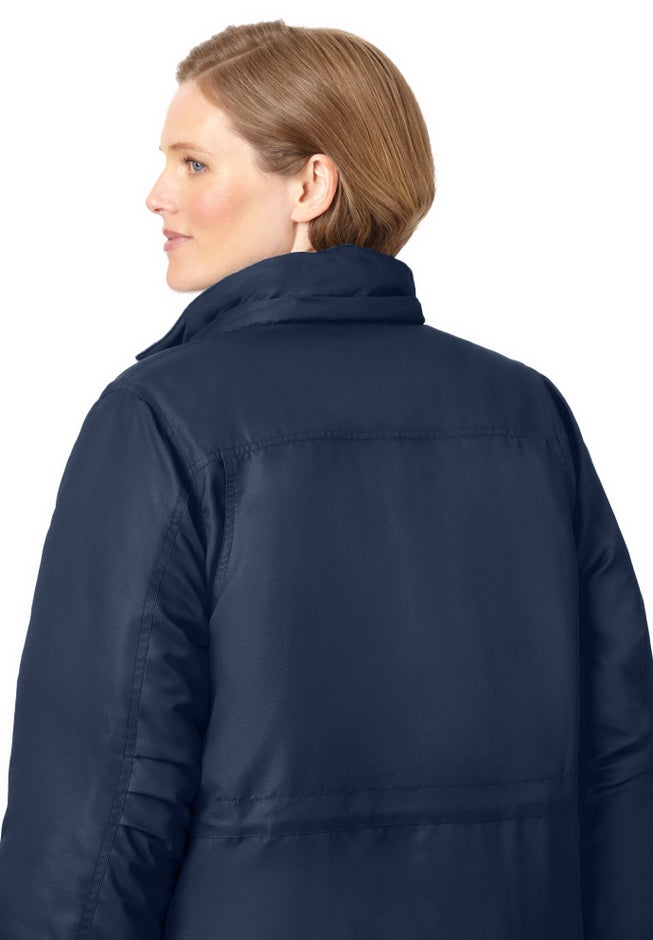 Mid-Length Microfiber Parka image number 5