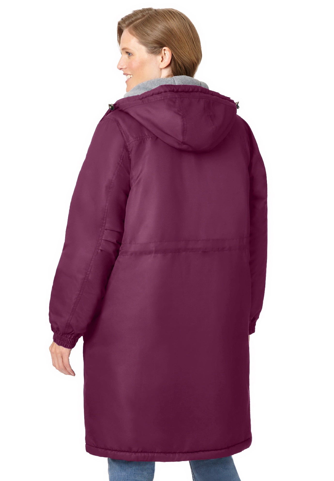 Mid-Length Microfiber Parka image number 4