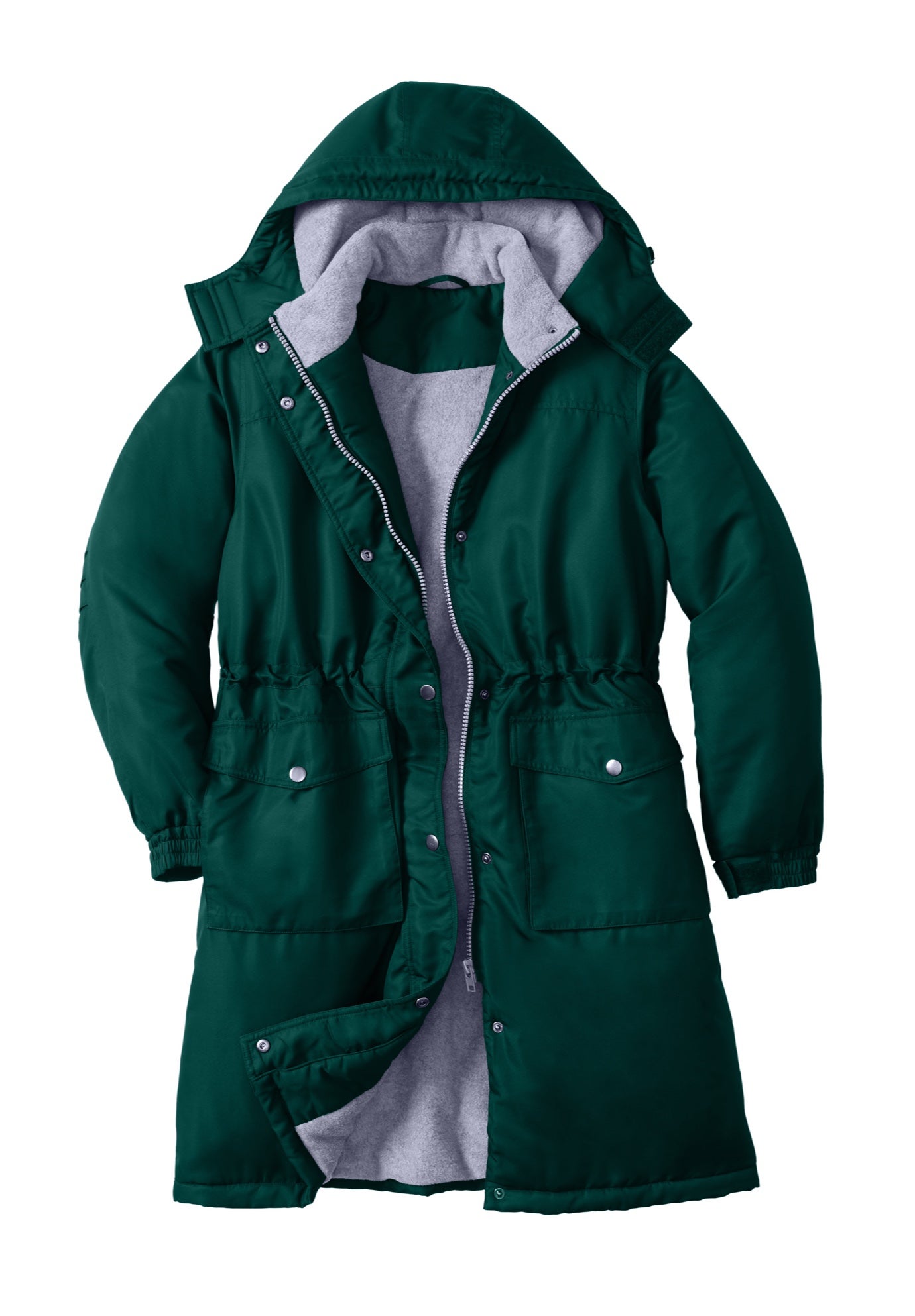 Mid-Length Microfiber Parka image number 1