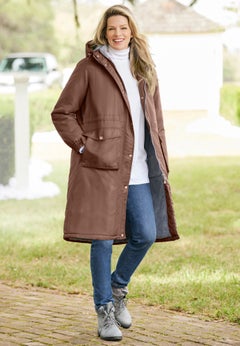 Mid-Length Microfiber Parka