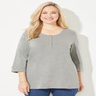 Liz&Me® Knit Henley Top image number null