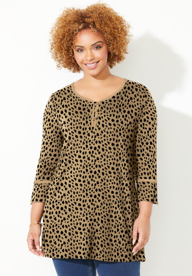 Liz&Me® Henley Top image number 0