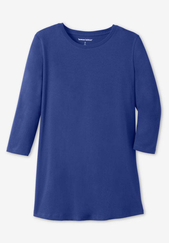 Perfect Three-Quarter Sleeve Crewneck Tee image number 3