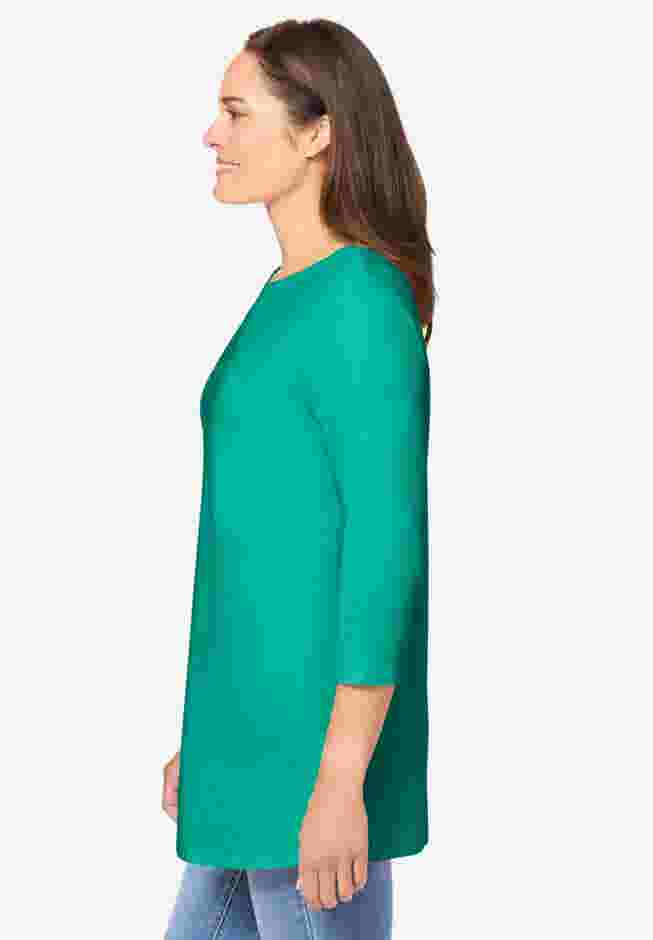 Perfect Three-Quarter Sleeve Crewneck Tee image number 1
