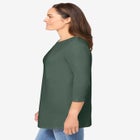 Perfect Three-Quarter Sleeve Crewneck Tee image number 2