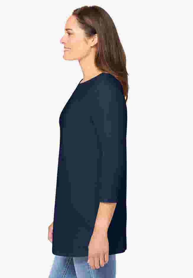 Perfect Three-Quarter Sleeve Crewneck Tee image number 1