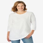 Perfect Three-Quarter Sleeve Crewneck Tee image number null