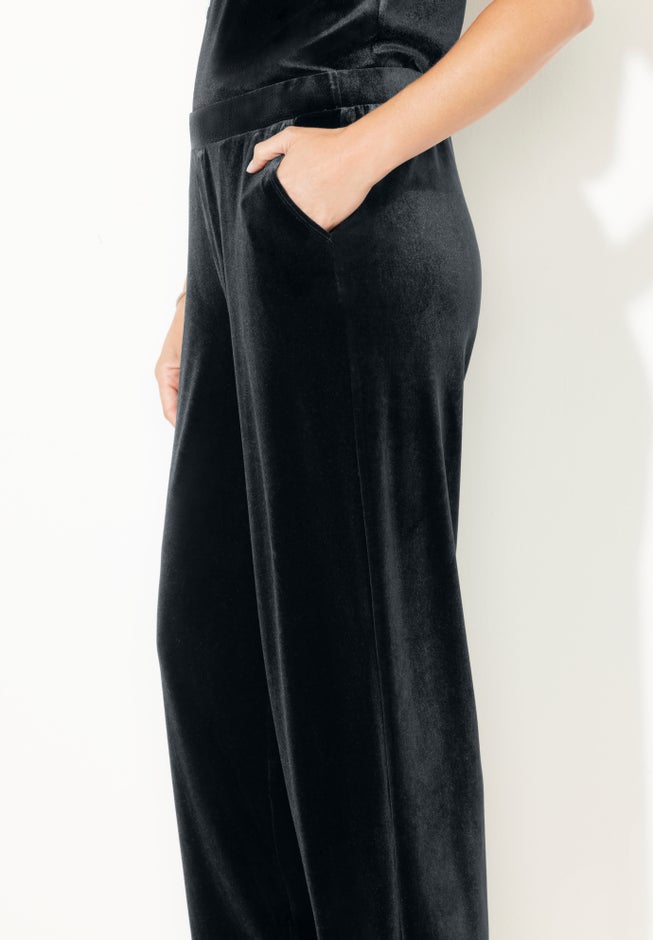 AnyWear Velvet Wide Leg Pant image number 3