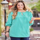 Liz&Me&reg; Keyhole Top image number null