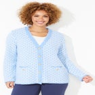 Liz&Me&reg; Tweed Button Cardigan image number null