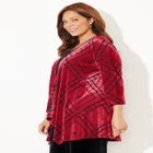 AnyWear Velvet Burnout Cascade Cardigan image number null