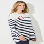 Liz&Me® Heart & Soul Stripe Sweater image number null