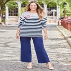 Liz&Me® Heart & Soul Stripe Sweater image number null