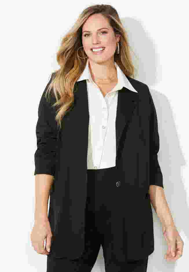Liz&Me® Ponte Knit Blazer image number 0