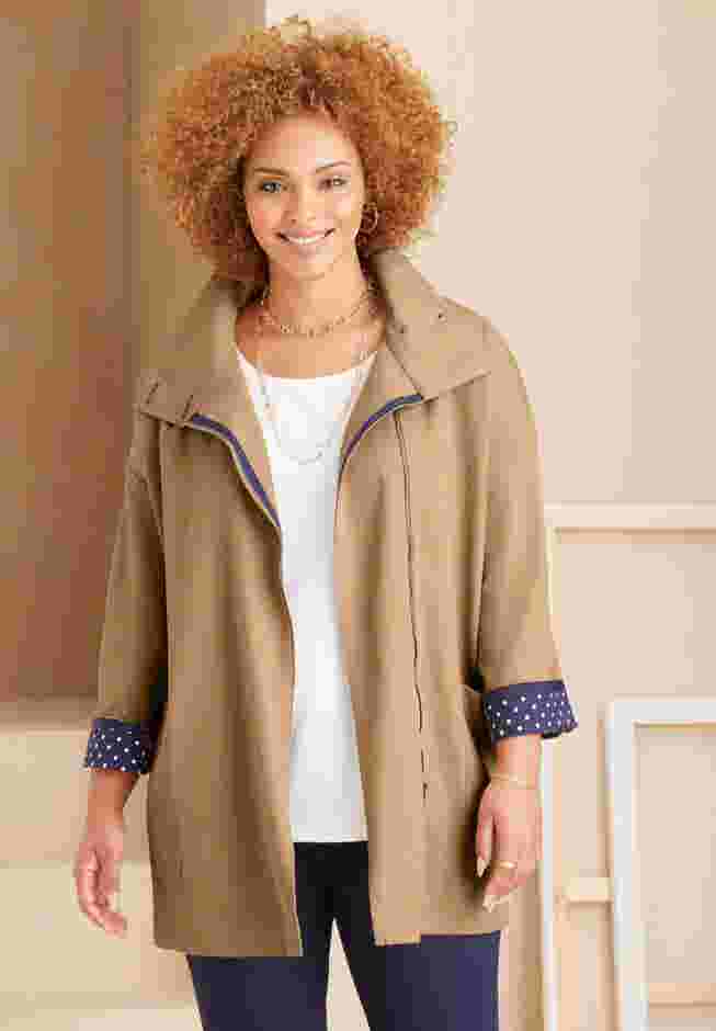 Liz&Me® Funnelneck Raincoat image number 0