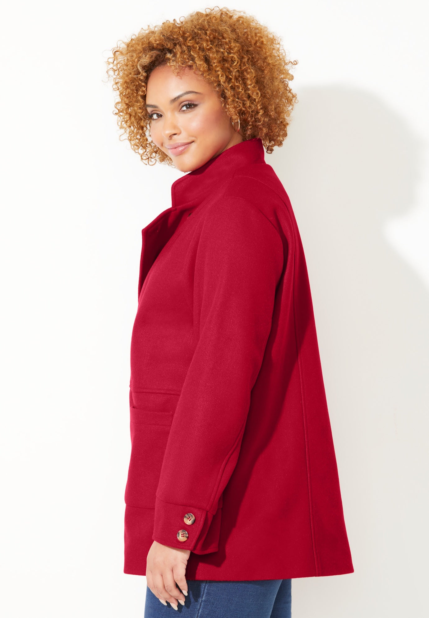 Liz&Me® Military Peacoat image number 2