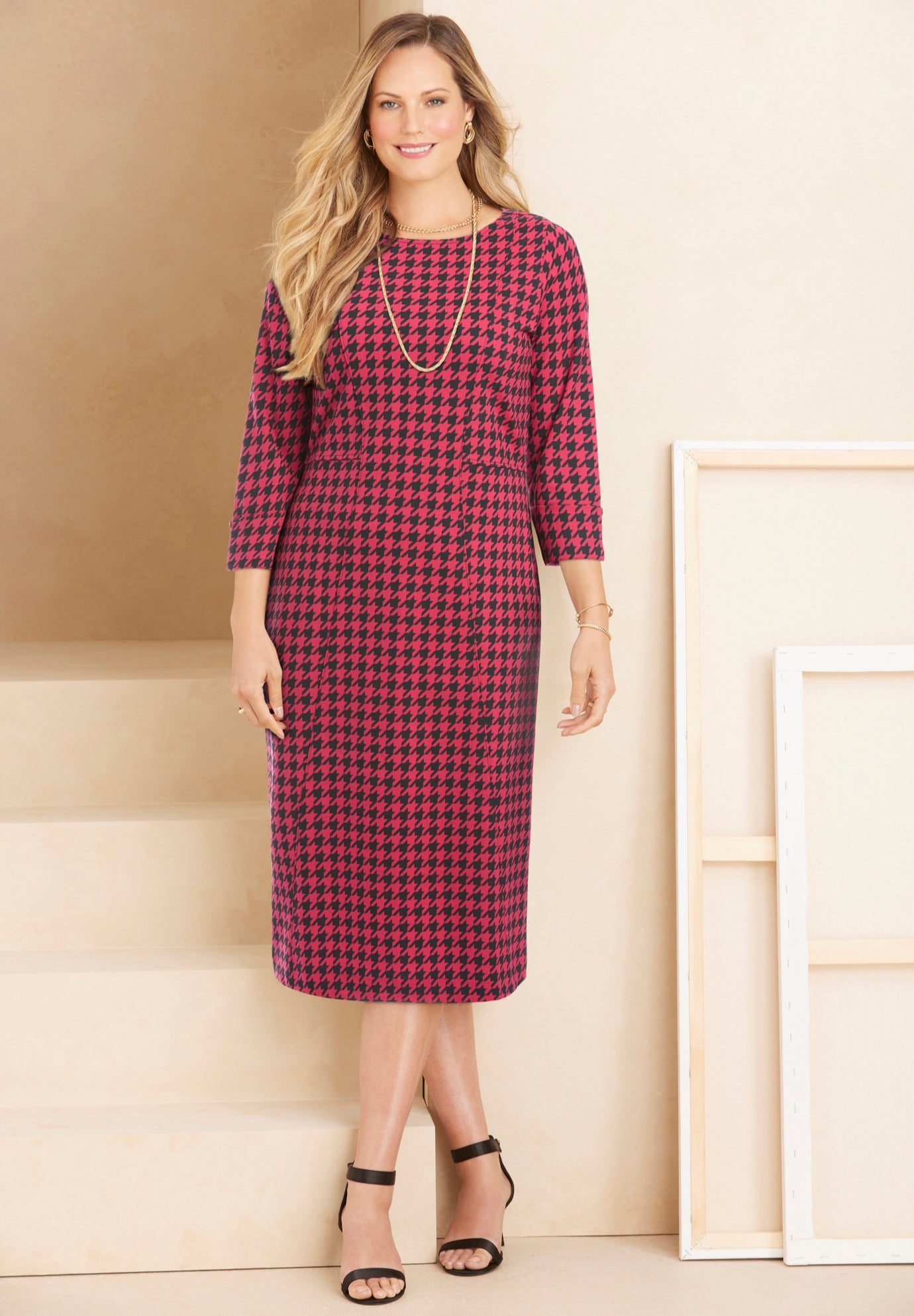 Liz&Me&reg; Ponte Knit Dress image number 0