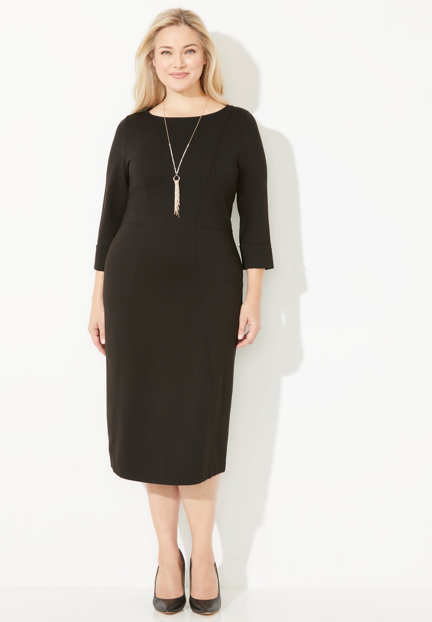 Liz&Me® Ponte Knit Dress image number 0