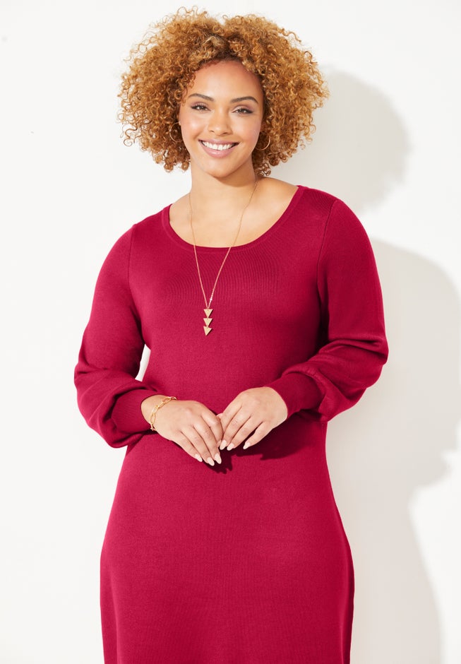 Liz&Me&reg; Boatneck Sweater Dress image number 3