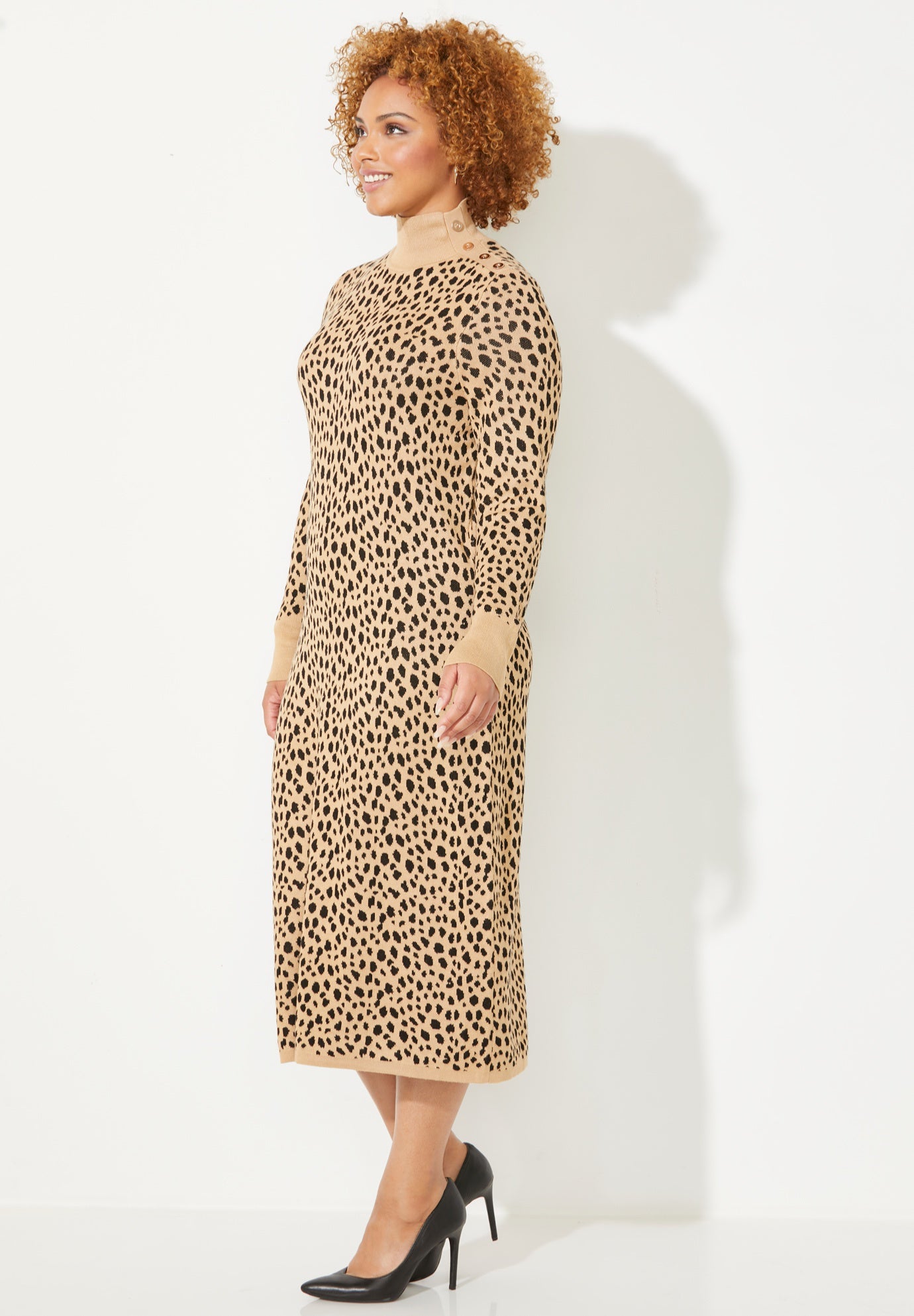 Liz&Me&reg; Mockneck Sweater Dress image number 2