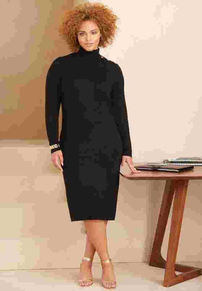 Liz&Me® Mockneck Sweater Dress image number 0