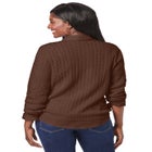 Cable Crewneck Sweater image number null