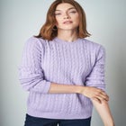 Cable Crewneck Sweater image number null