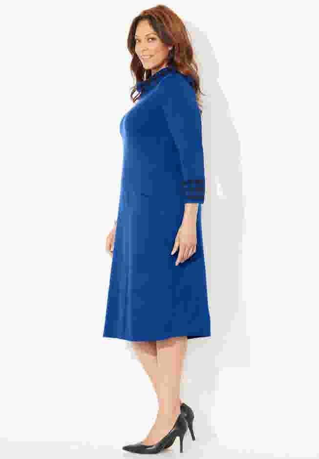 Cowl Neck Sweater Dress image number 2