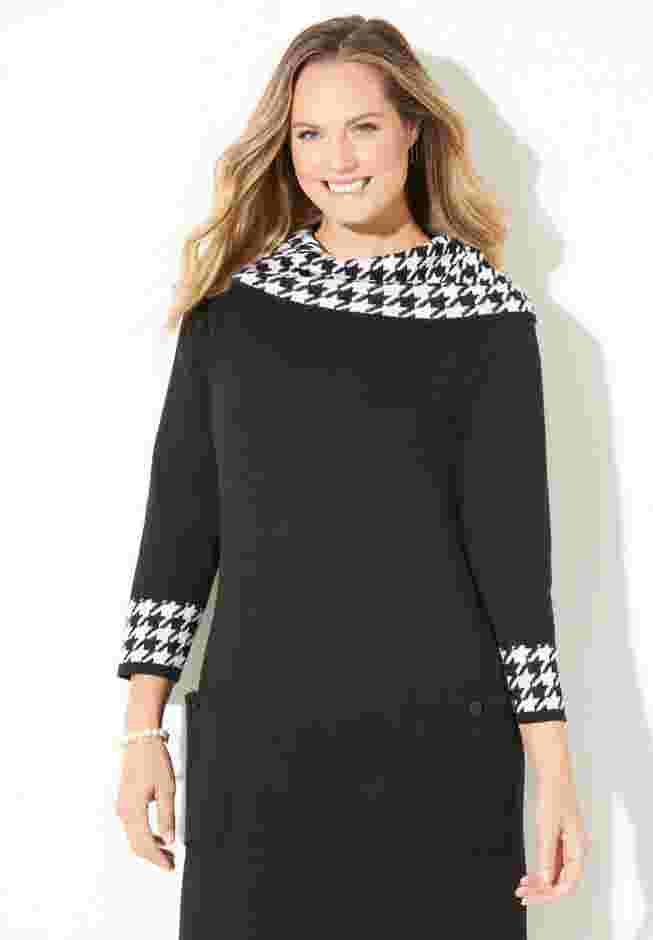 Cowl Neck Sweater Dress image number 3