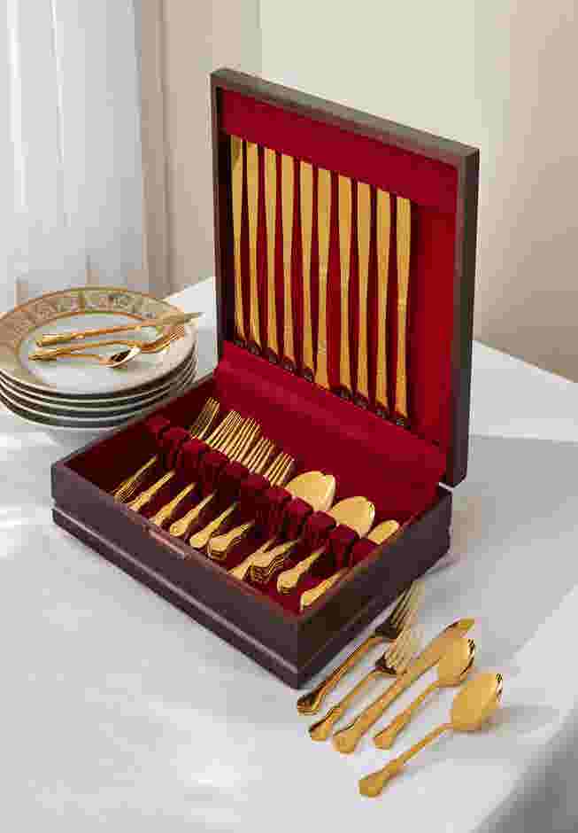 60-Pc. Flatware Set with Chest image number 0