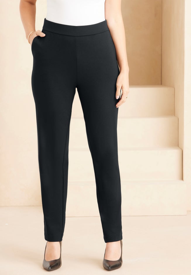 Liz&Me® Slim Leg Ponte Knit Pant image number 4