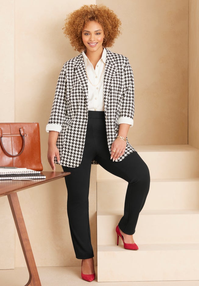 Liz&Me® Slim Leg Ponte Knit Pant image number 5