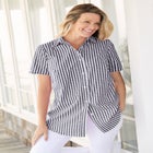 Perfect Short-Sleeve Collared Button Down Shirt image number null