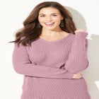 Daydream Waffle Knit Pullover image number null