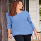 Daydream Waffle Knit Pullover image number null