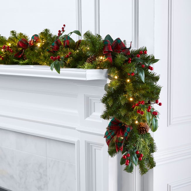 6' Pre-Lit Celeste Garland image number 0