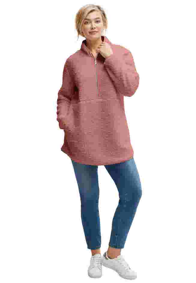 Half-Zip Sherpa Pullover image number 0