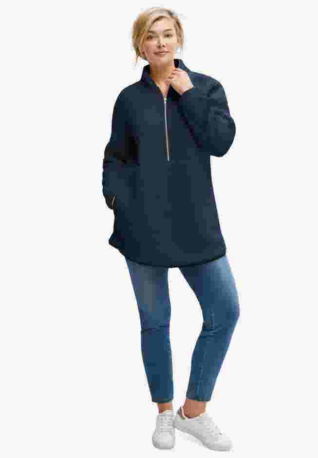 Half-Zip Sherpa Pullover image number 0