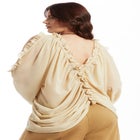 Draped Off-The-Shoulder Blouse image number null