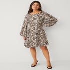 Boat Neck Godet Dress image number null