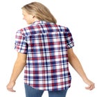 Short-Sleeve Button Down Seersucker Shirt image number null