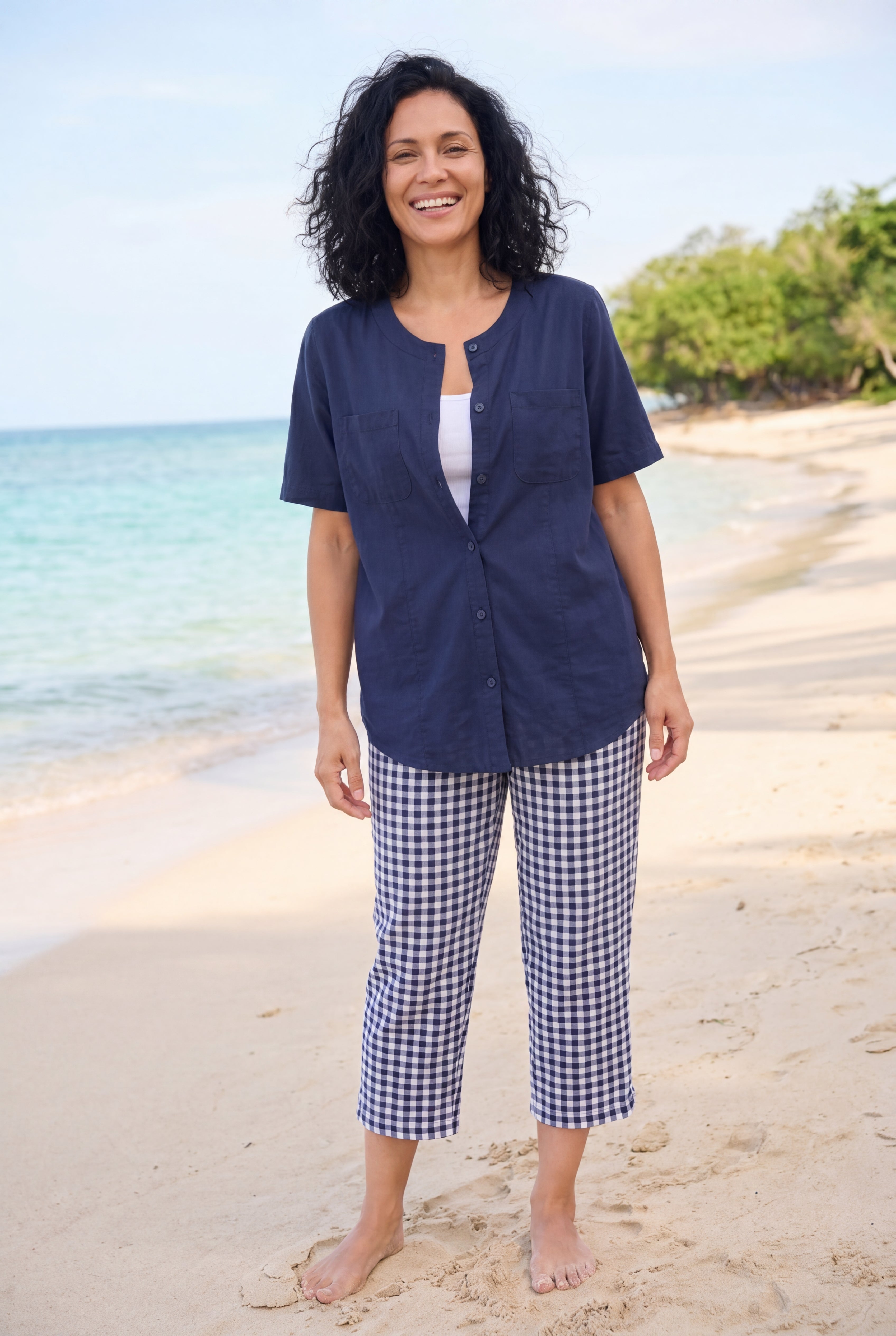 Short-Sleeve Crinkle Shirt image number 0