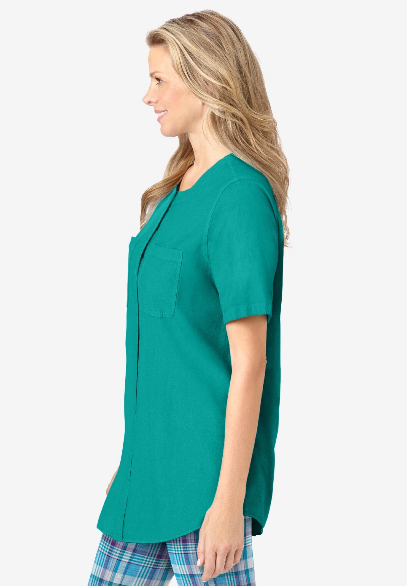 Short-Sleeve Crinkle Shirt image number 1