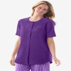 Short-Sleeve Crinkle Shirt image number null